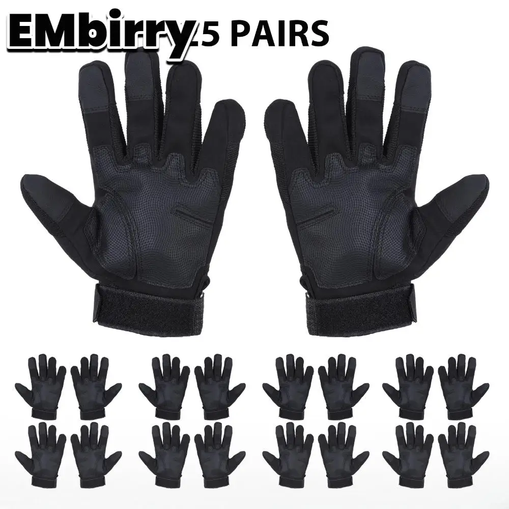 

Bike Gloves for Men Women Touchscreen Powersports Gloves with Hard Knuckle & Adjustable Wrist for Airsoft Paintball Range Work