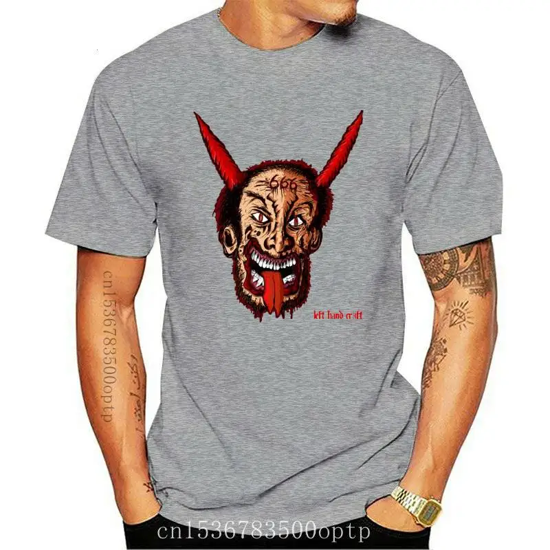 Devil Man - Horror Comic Book Style T Shirt - 666 Satanic crossedCool Casual Pride T Shirt Men Unisex Fashion Tshirt