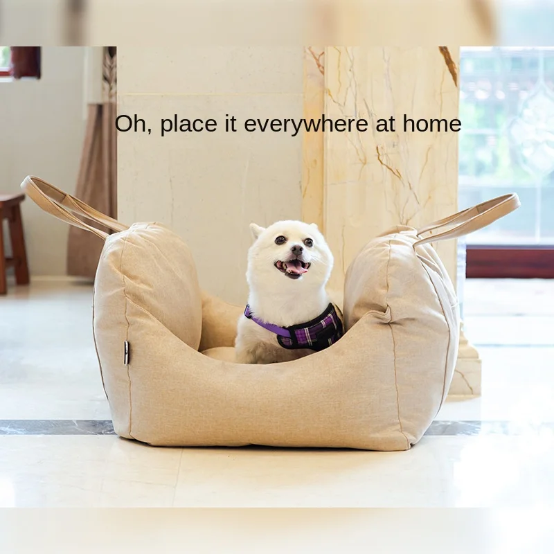 Dog Car Seat Bed Sofa Travel Creative Portable Car Dog Kennel Nest SUV Front Rear Car Home Outdoor Pet Carrier Vehicle Kennel