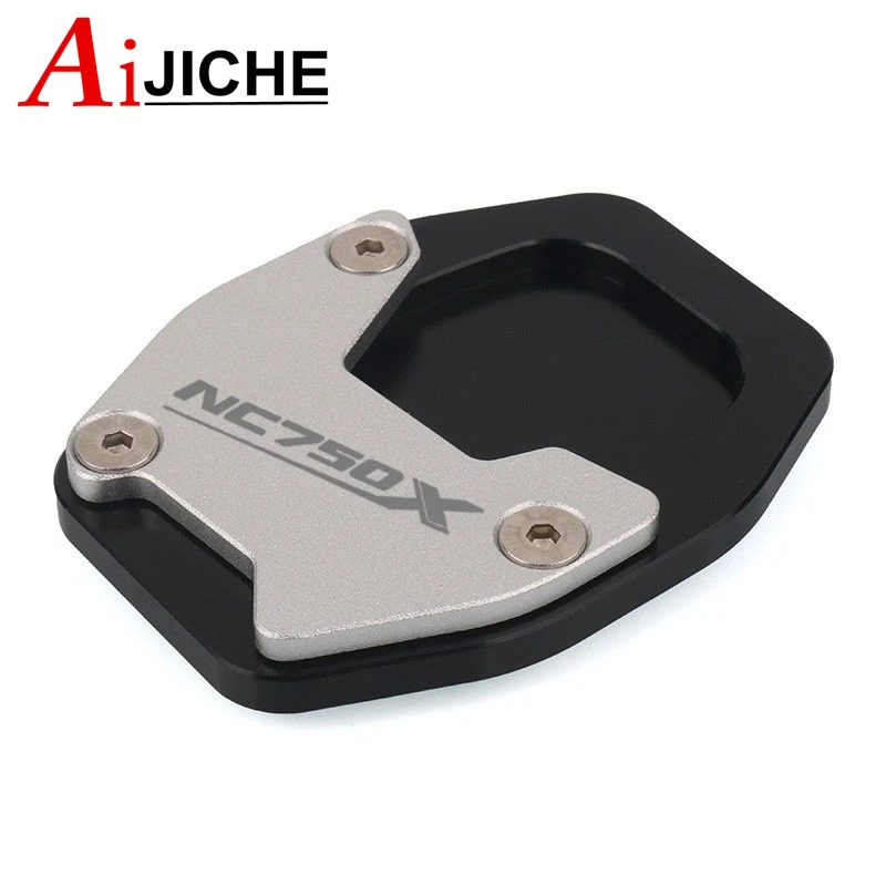 دراجة نارية CNC مسنده حامل جانبي تمديد المكبر الوسادة ل NC750X NC 750X NC750 X 2021 2022 2023 #4