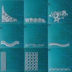 Lace grid background metal cutting dies mold Scrapbooking decoration paper knife mould blade punch template Embossing stencils