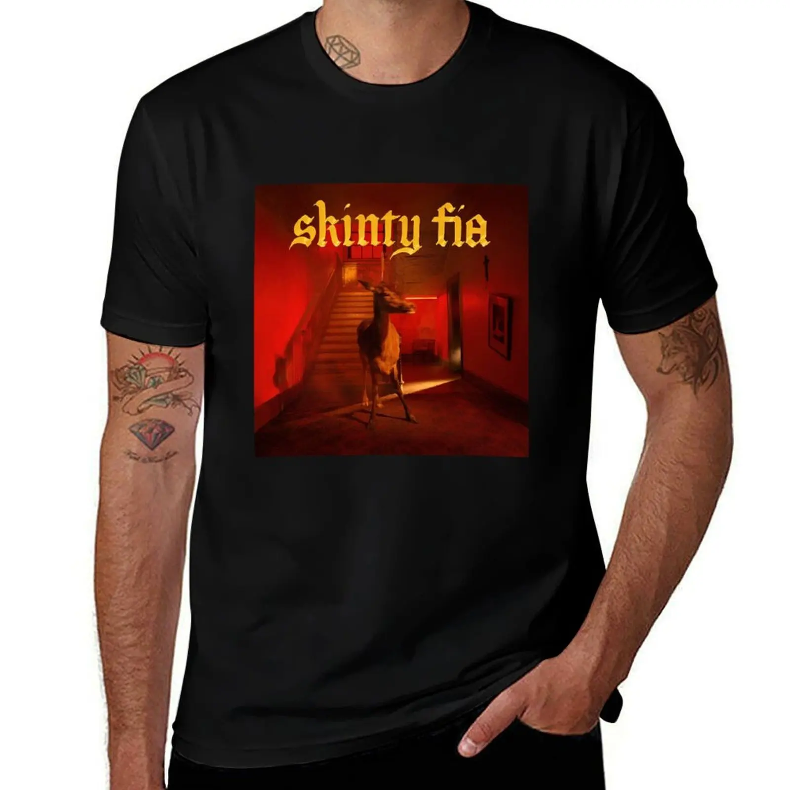 Fontaines D.C Skinty fia T-Shirt Basic Plain Short Sleeve Crew Neck Tee T-Shirt