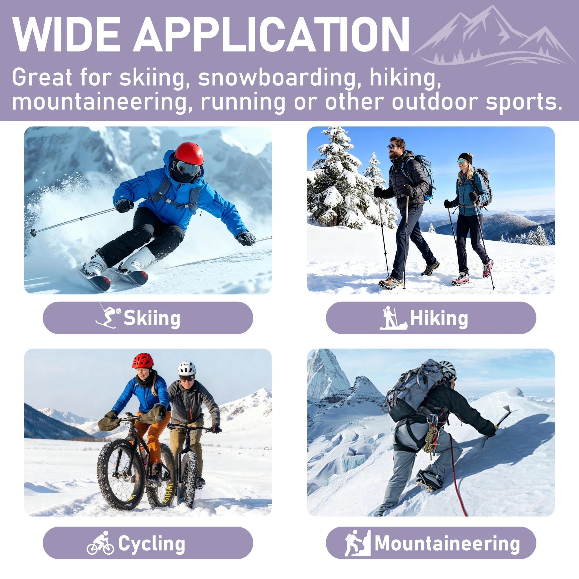 جوارب دافئة تصل إلى الركبة جوارب تزلج من الصوف جوارب عالية مضحكة أنيقة للتزلج على الجليد والشتاء الحراري والصيد والرياضة في الهواء الطلق