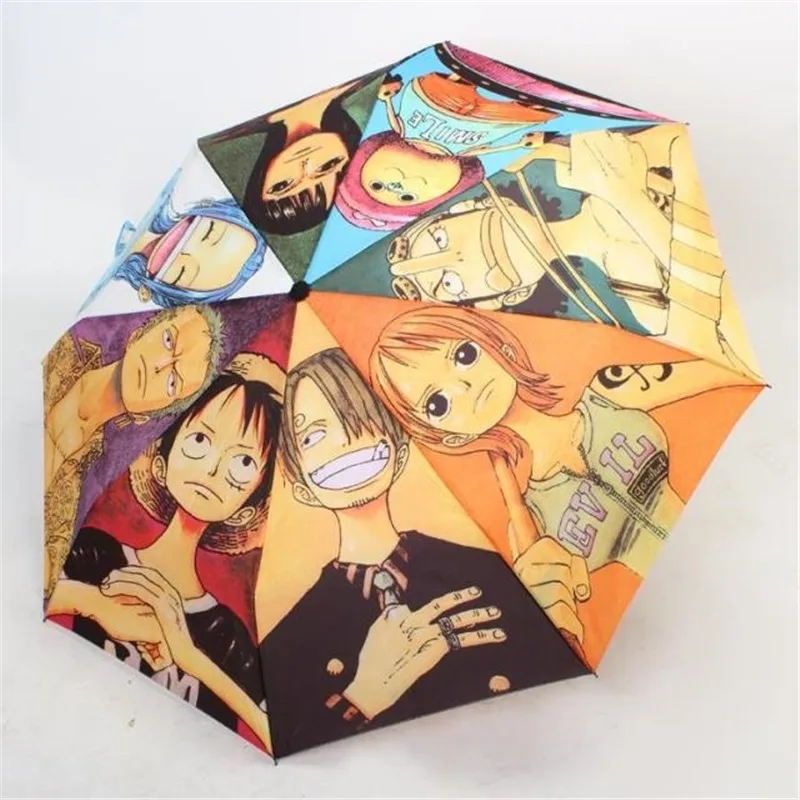 New One Piece Umbrella anime Road Feisuo Luna Cartoon Folding Umbrella for Men and Women Anime Peripheral Sunscreen Sun Umbrella