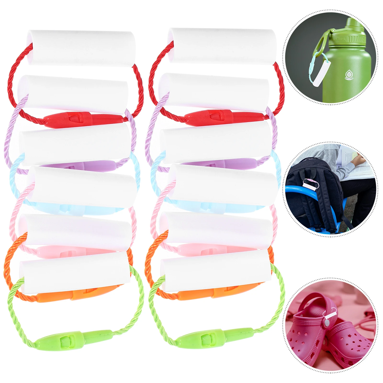 

30 Pcs Name Pendant Clothing Labels Children's Tag Keychain Nursery Bag Daycare Shoe Polyester Shoes Tags Clothes Hanger Travel