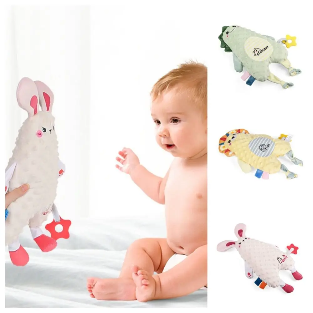 PP algodón León Animal juguetes de peluche dinosaurio León conejo apaciguar toalla juguetes relajantes relleno dibujos animados bebés edredón niña niño