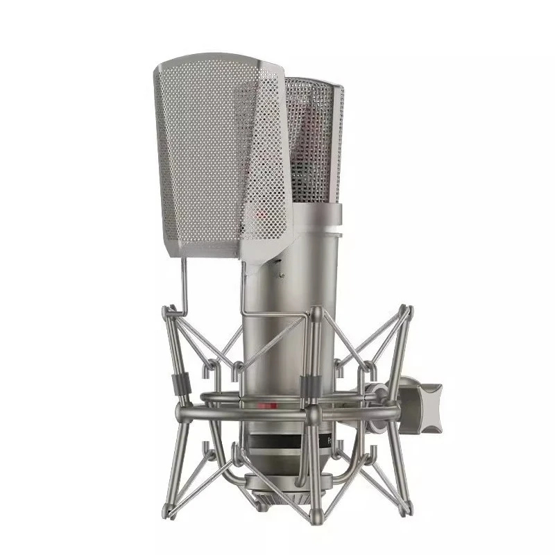 7 professional large diaphragm condenser microphone live broadcast equipment, a full set of special singing recording microphone