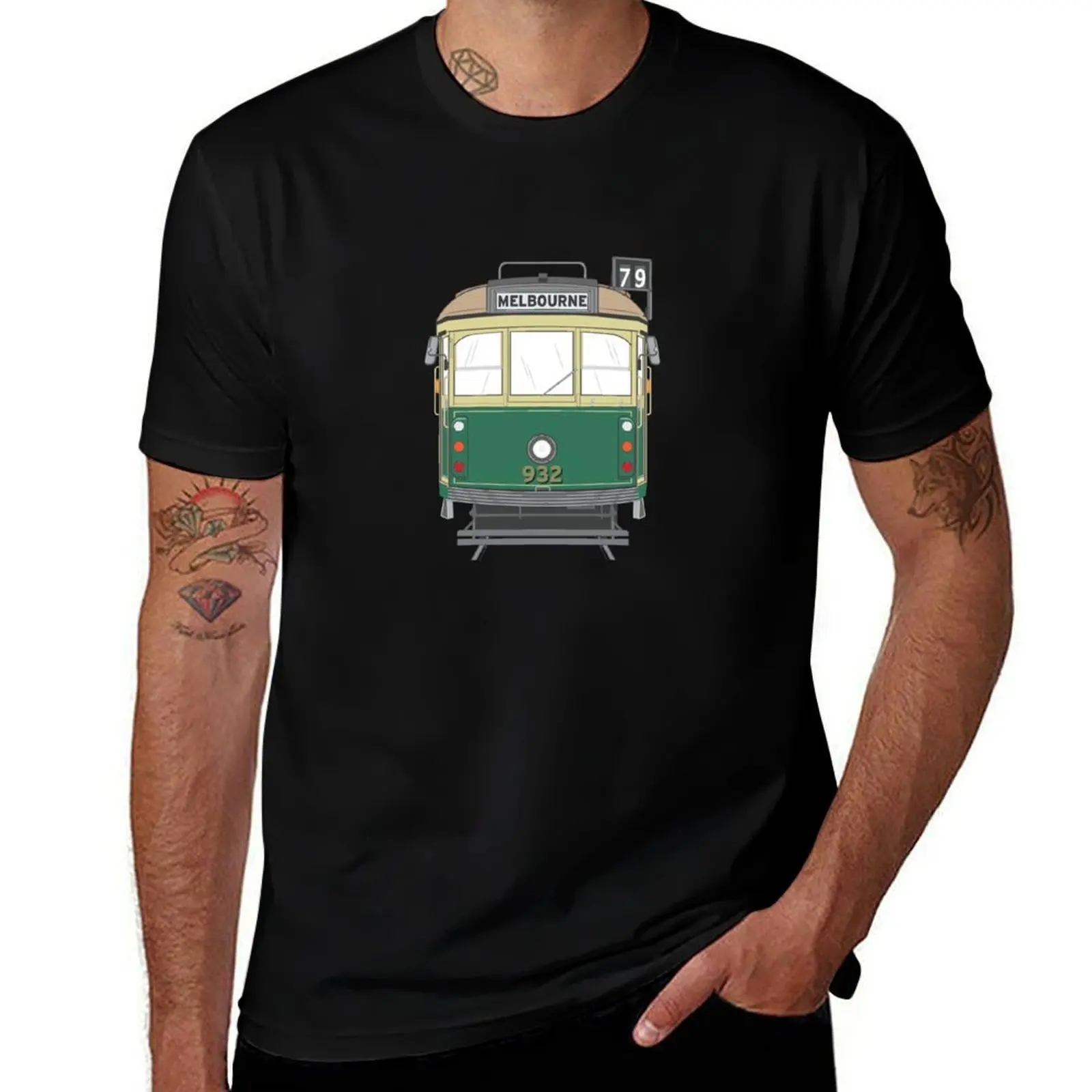 Melbourne Heritage Tram T-Shirt Essential Solid Color T-Shirt