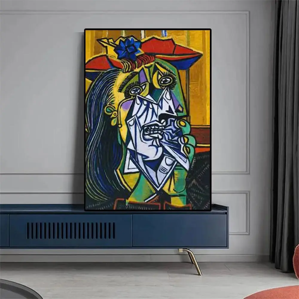1pc Pablo Picasso na pลรณtnie abstarkcyjne obrazy plakat z nadrukiem wejลcie do sypialni domu Bar kawiarnia dekoracja artystyczny obraz