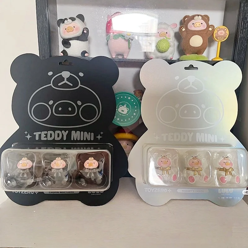 Lulu Pig Chopin Nocturnes Mozart Teddy Mini Blind Box Car Desktop Decor Ciondolo Simpatico maiale Regalo di compleanno per tutte le età Giocattoli adorabili