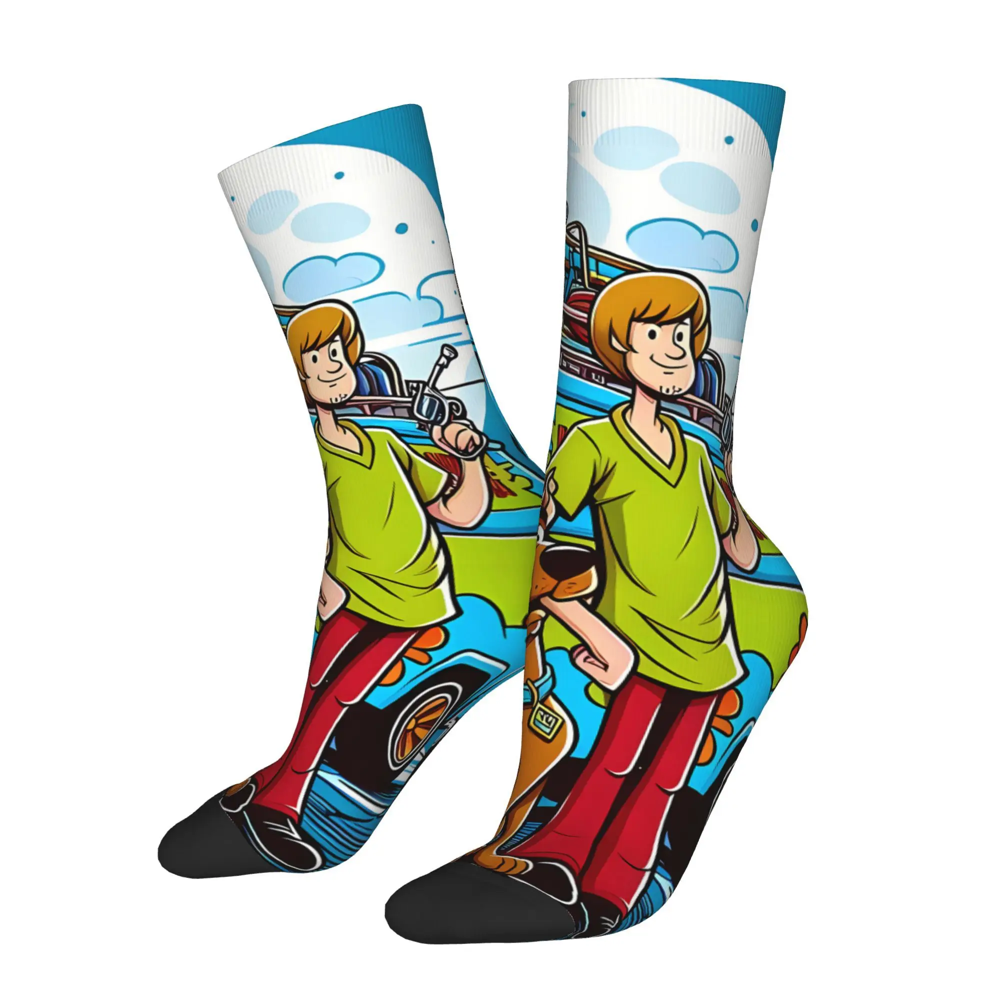 

Мультяшные носки с принтом Человек из полиэстера