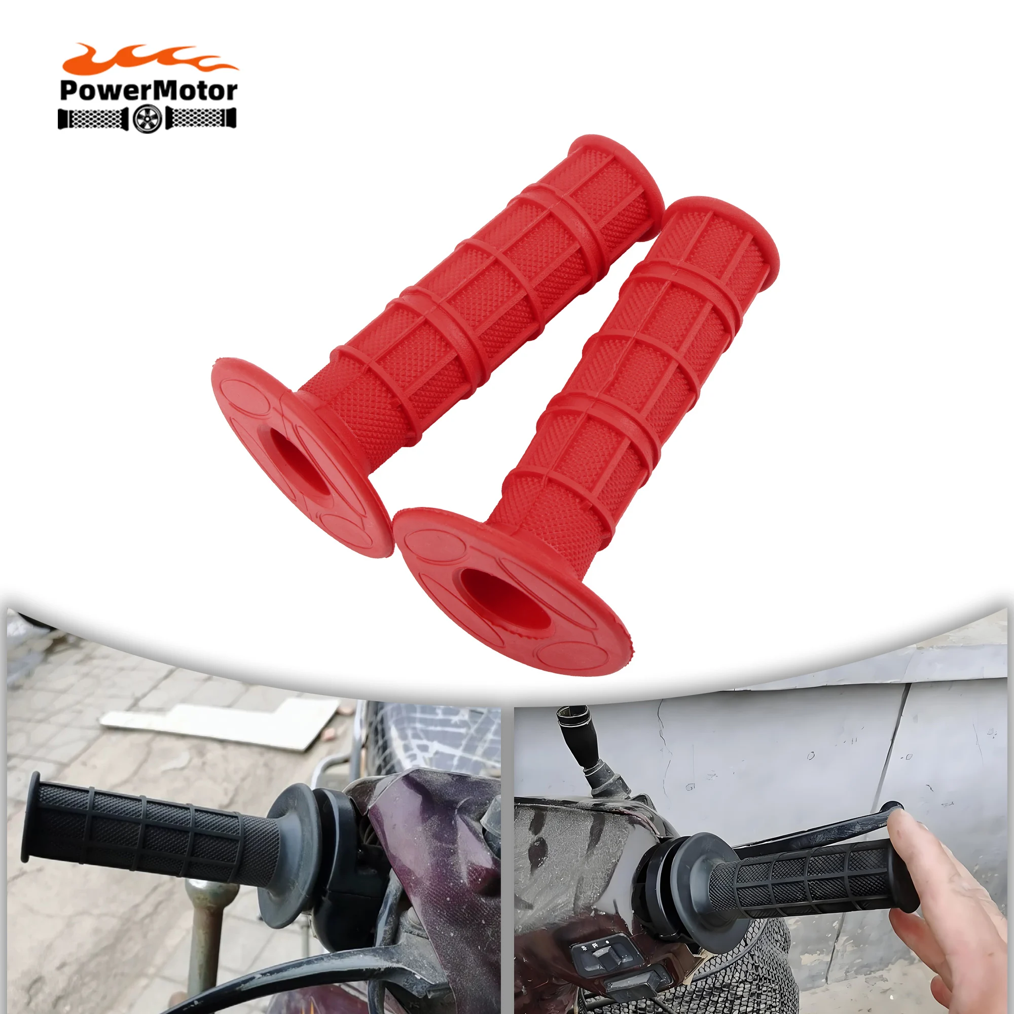 Universal Weiche Gummi 22mm 7/8 "Handgriffe für Honda Kawasaki Yamaha Suzuki BMW MX Pit Dirt Bike Motorrad poignee Moto Heißer