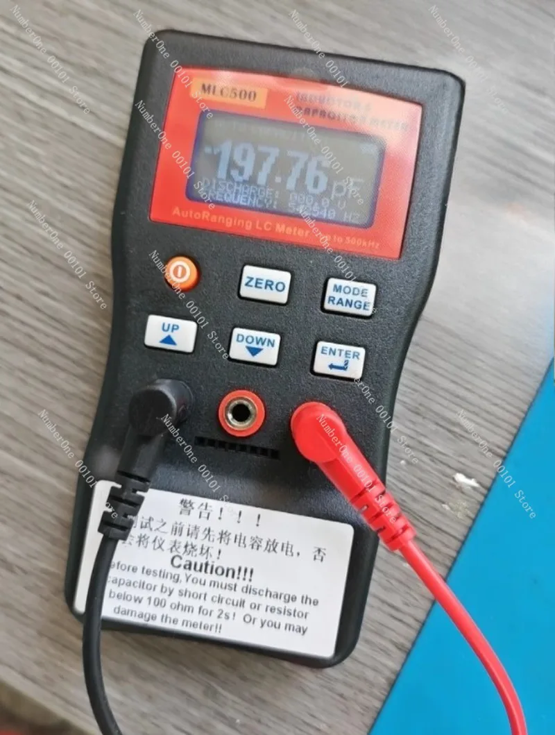 

MLC500 цифровой LC RC измеритель индуктивности емкости 500 кГц профессиональный ЖК-осцилляционный мультиметр 0,01PF 100MF SMD клип вариант