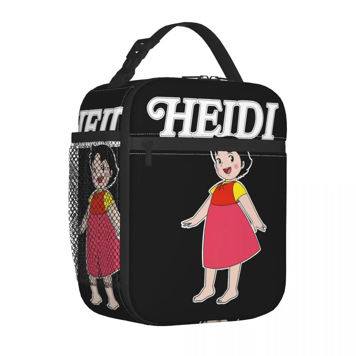 Cartoon Heidi Insulated Lunch Bags Cooler Lunch Container Leakproof Tote Lunch Box Men Women Work Travel