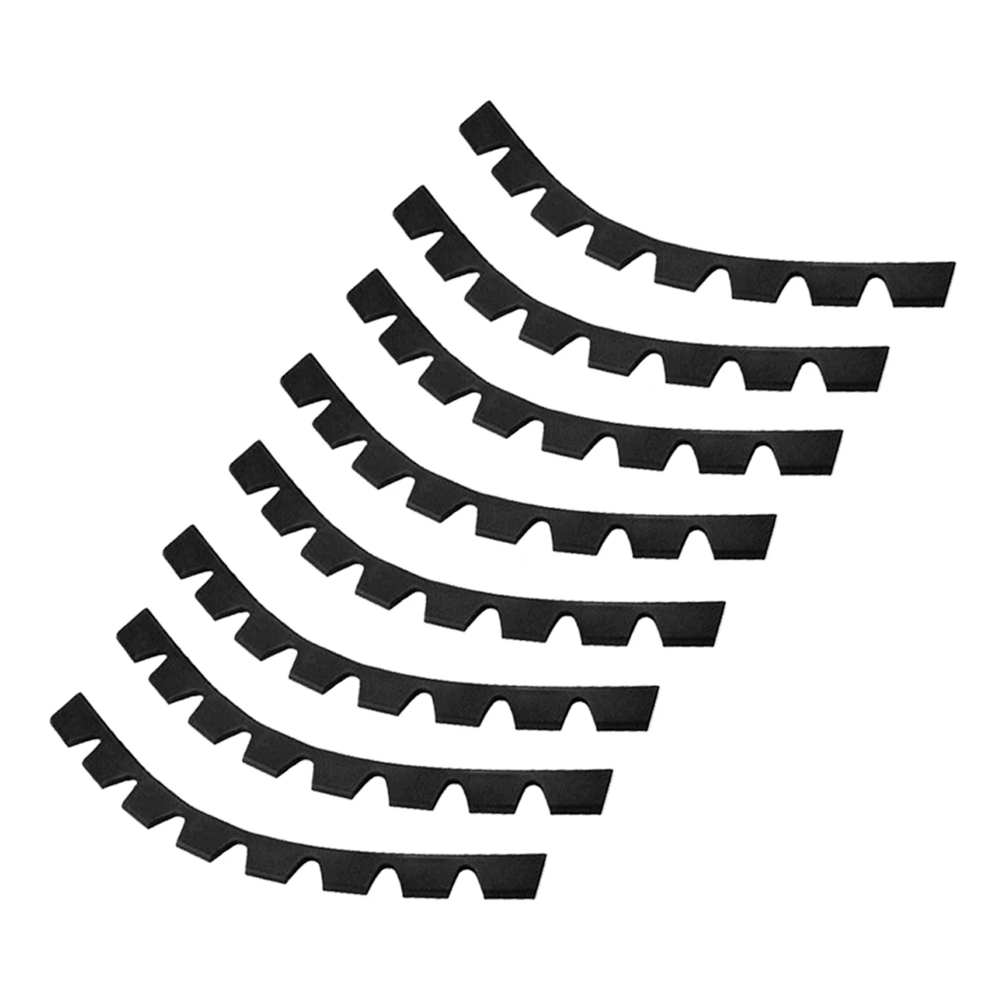 

8Pcs Black Universal Car Bumper Guard Strip Anti-Scratch Scrape Protector Skid Plate