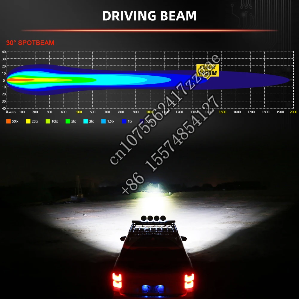 2023 New 9 inch Driving Spot Led Lights Round, Offroad Faros Led 4x4 9 Pulgadas