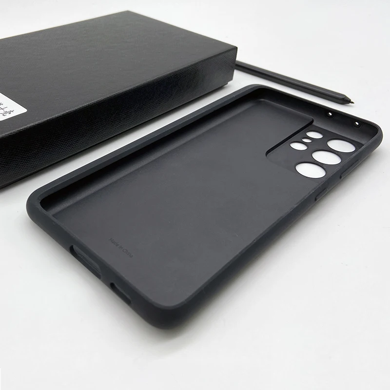 S Pen Case For Samsung Galaxy S21 Ultra Cover With SPen Holder Silicone Cover Built-in Stylet Pen Slot Phone Shell For S21ultra