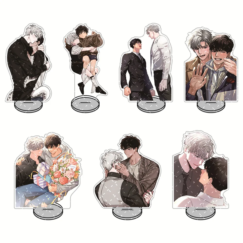 15 cm Pasión Coreano BL Web Novela Acrílico Standee - Jeong Taeui & Ilay Rie Grow (Imagen de personajes principales) Fanmade Coleccionable Deskt