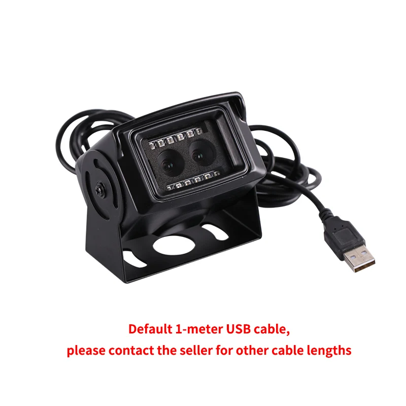 Modulo telecamera binoculare con riconoscimento facciale da 1 megapixel Visione notturna a infrarossi 850NM USB ad alta definizione gratuito con guscio