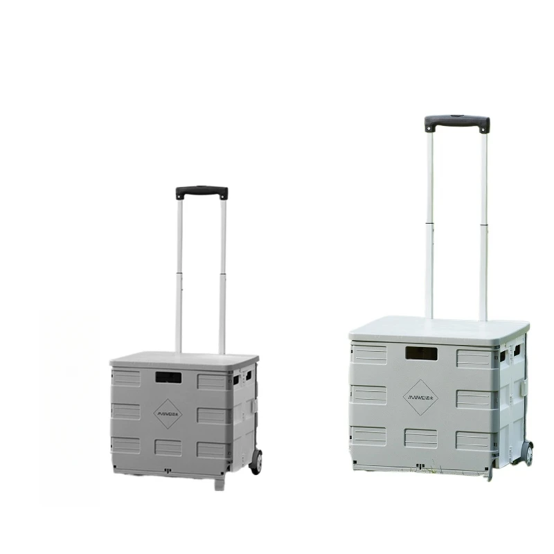 

Household folding storage trolley case climbing shopping express trolley pulling goods trailer