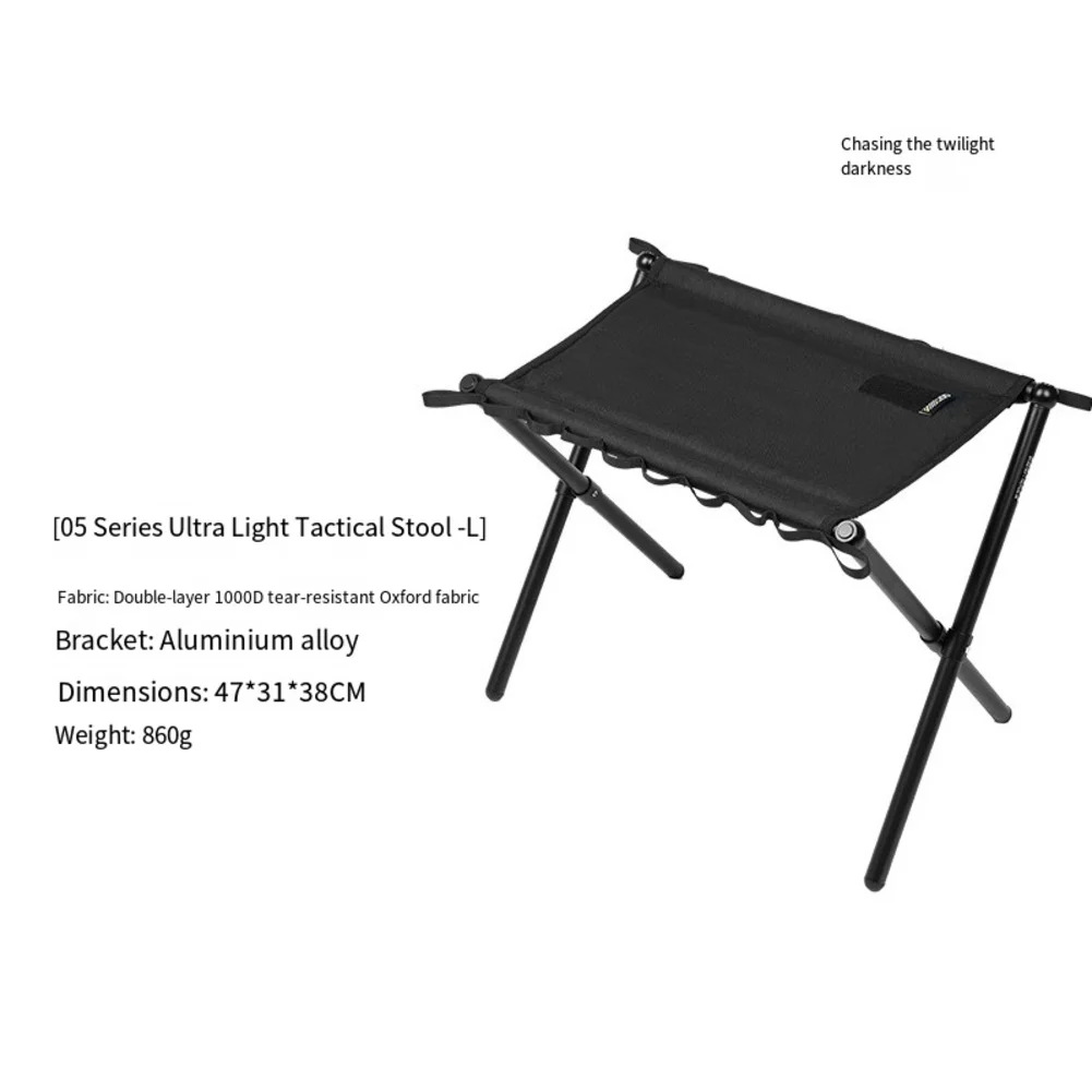 

Lightweight Folding Chair Portable For camping Stool for For adults with MOLLE Storage System and Comfortable Design