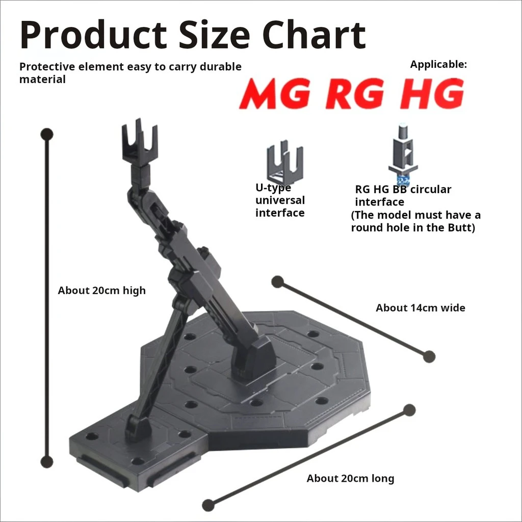 

Gundam Action Base MG1/100 for Figure Gundam Gunpla DIY Model Multi Purpose Assembly Bracket Multi Color Model Decoration Tool