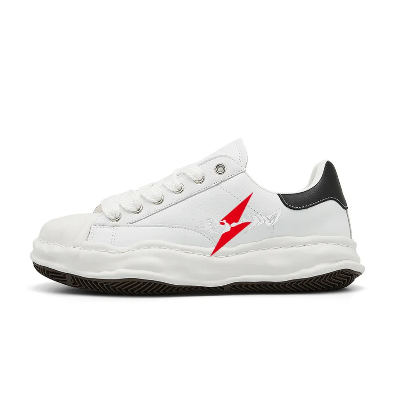 

Guitar Wolf Lightning Bolt retro fashion street sneakers, designed to be retro, stylish, comfortable, and versatile, suitable fo