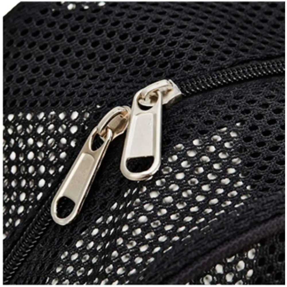 Fashion 20-35L Mesh Rucksack Thickened Polyester Transparent Backpack Light Weight Hollow Breathable Student Bag Travel
