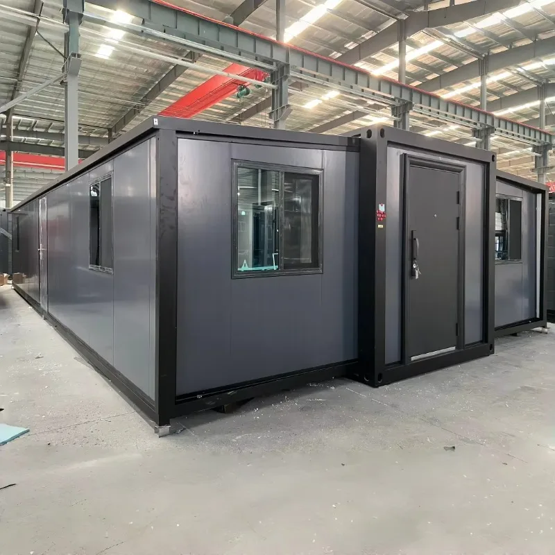 Factory Direct Modular Prefab Steel Structure Portable Living Villa 20ft Black Container House Expandable Container House