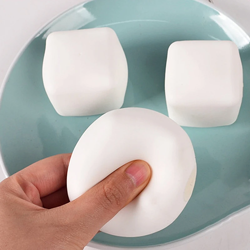 스트레스 및 불안 해소 피젯 장난감, 반죽 물 공 선물, 성인 및 어린이용 대량 짜증나는 두부 스트레스 공, 자폐증 감각 소품