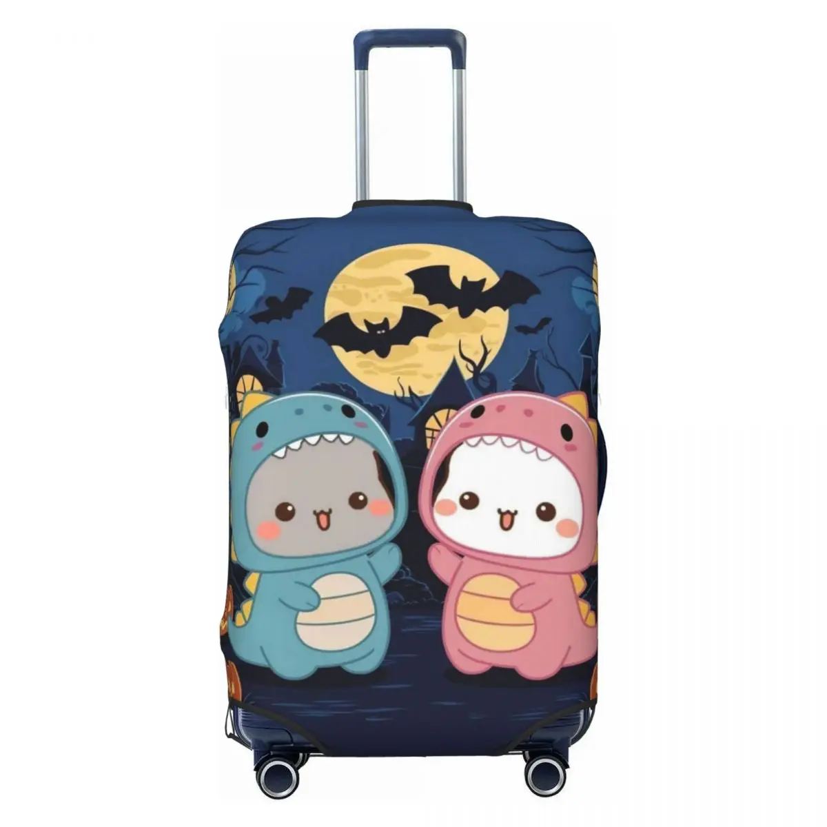 Bubu & Dudu Halloween Suitcase Cover Business Flight Useful Luggage Case Protection