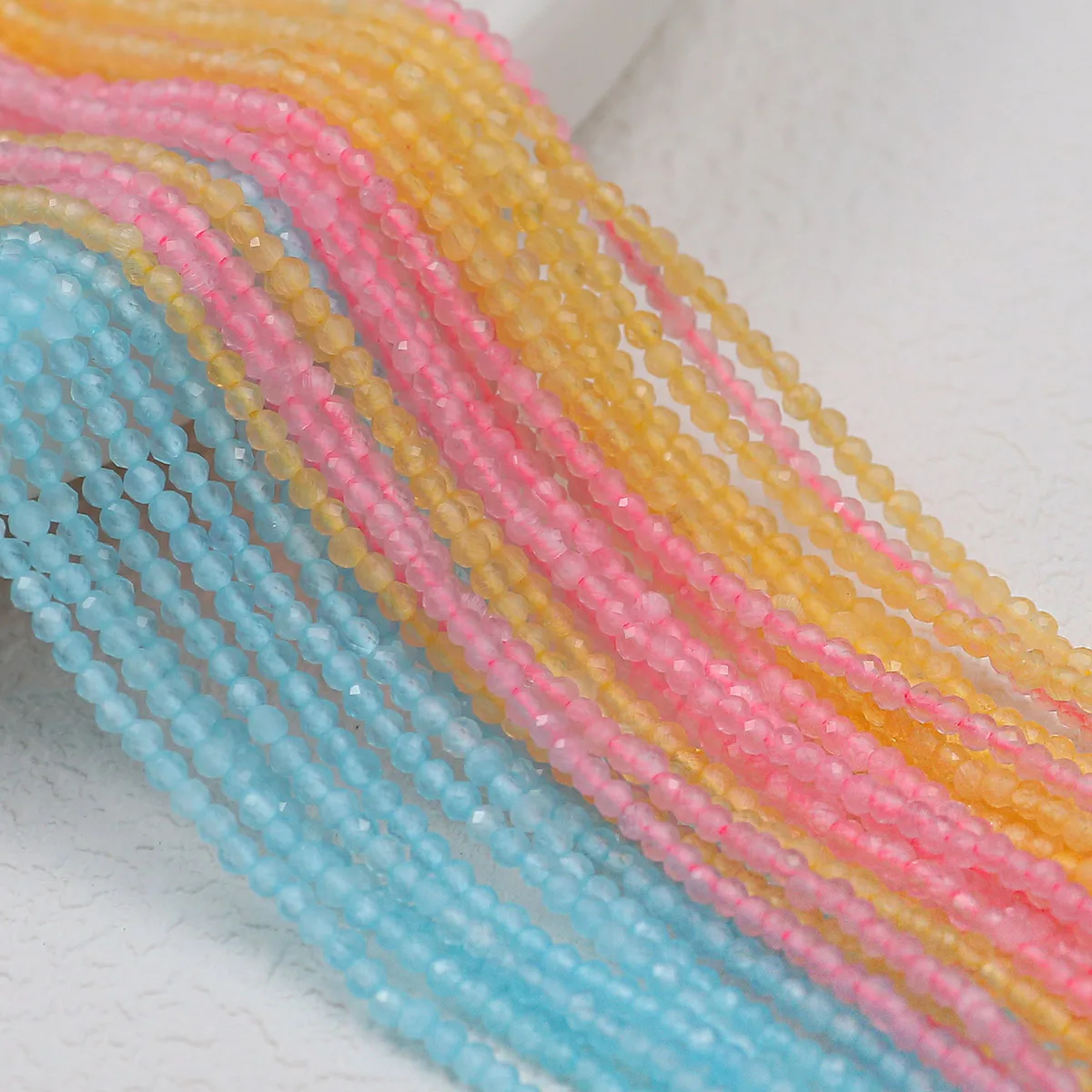 120pcs 3mm DIY Natural Stone Cat's Eye Faceted Round Loose Beads For Making Women Bracelets Necklaces  Jewelry Accessories