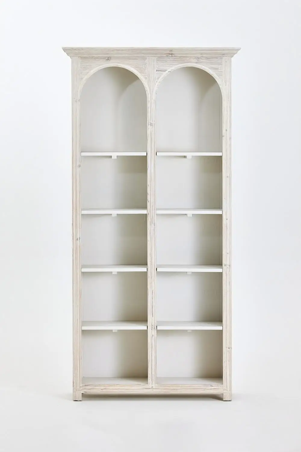 ！@Countryside-Style Solid Wood Recycled Pine Bookcase Shelf Display Cabinet Living Room Furniture
