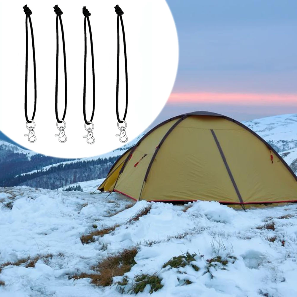 Strong Elastic Snowboard Leash Cord with Stretchable Design and Heavy Duty Steel Buckle for Secure Load Attachment