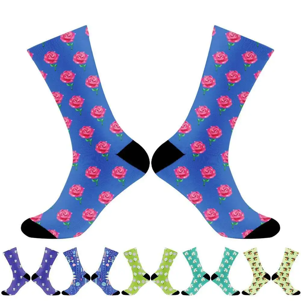 

2024 New Summer Cute Socks Print Art Funny Cartoon Animal Fashion Colorful Socks