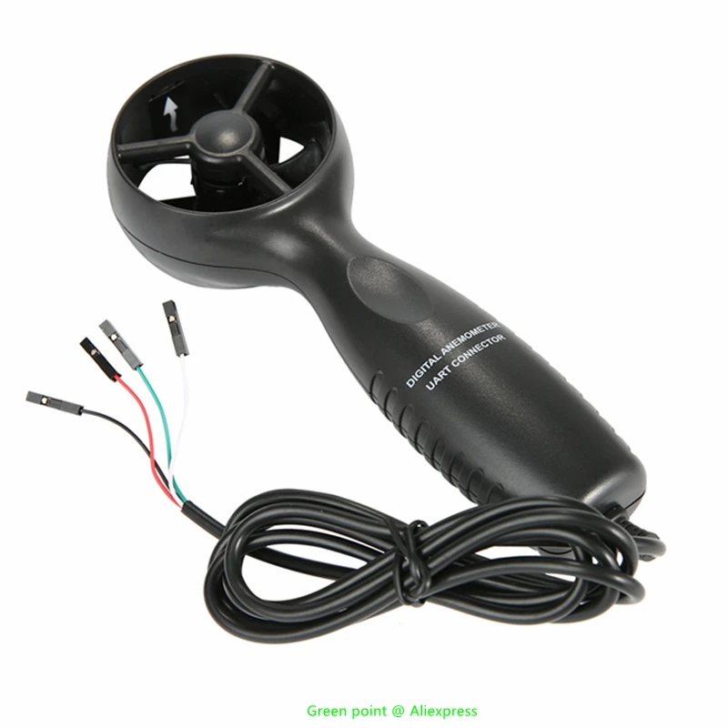 Anemómetro Digital portátil GM8904, conector estándar UART-10 ℃ ~ 50 ℃, Mini mango de hoja de viento Universal con clasificación de viento Beaufort, 5 uds.