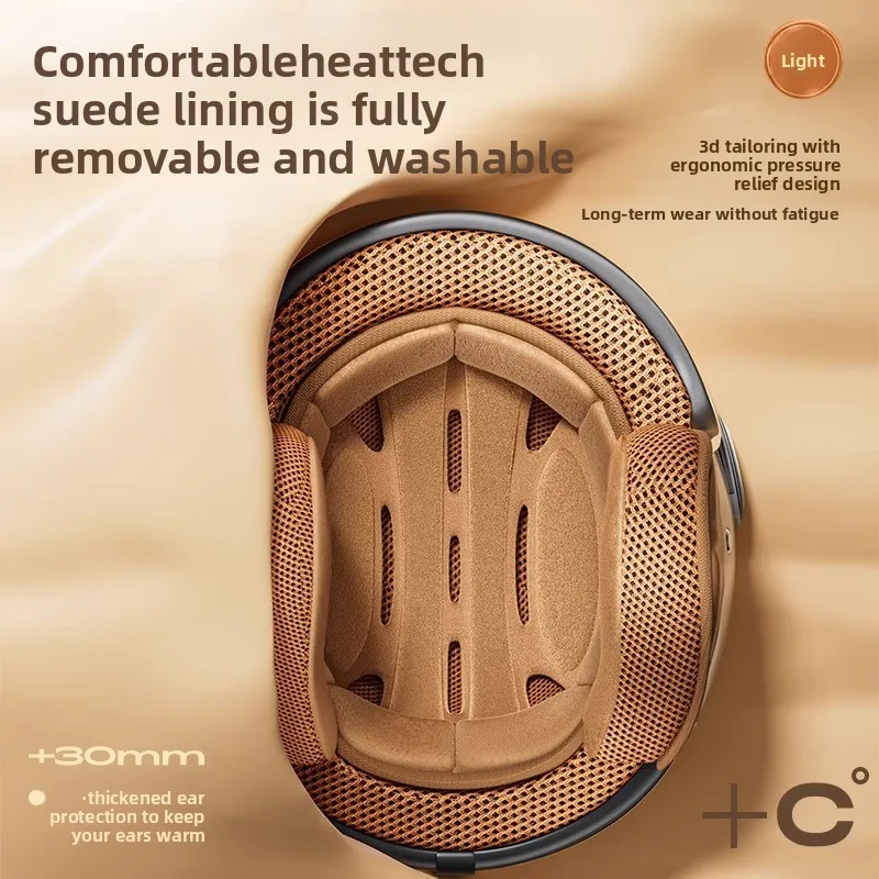 خوذة دراجة نارية للجنسين خوذات سكوتر Motos كاسكو كابايتي للرجال والنساء خوذة دراجة نارية دي موتو #3