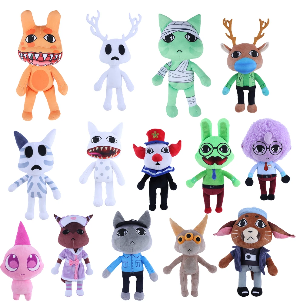 Hot New Animal Hospital Plush Toys Bed Monster Mimic Camera Figure Clown Paramedic Dr. Harlow Rattina Patient Plush Type C Dolls