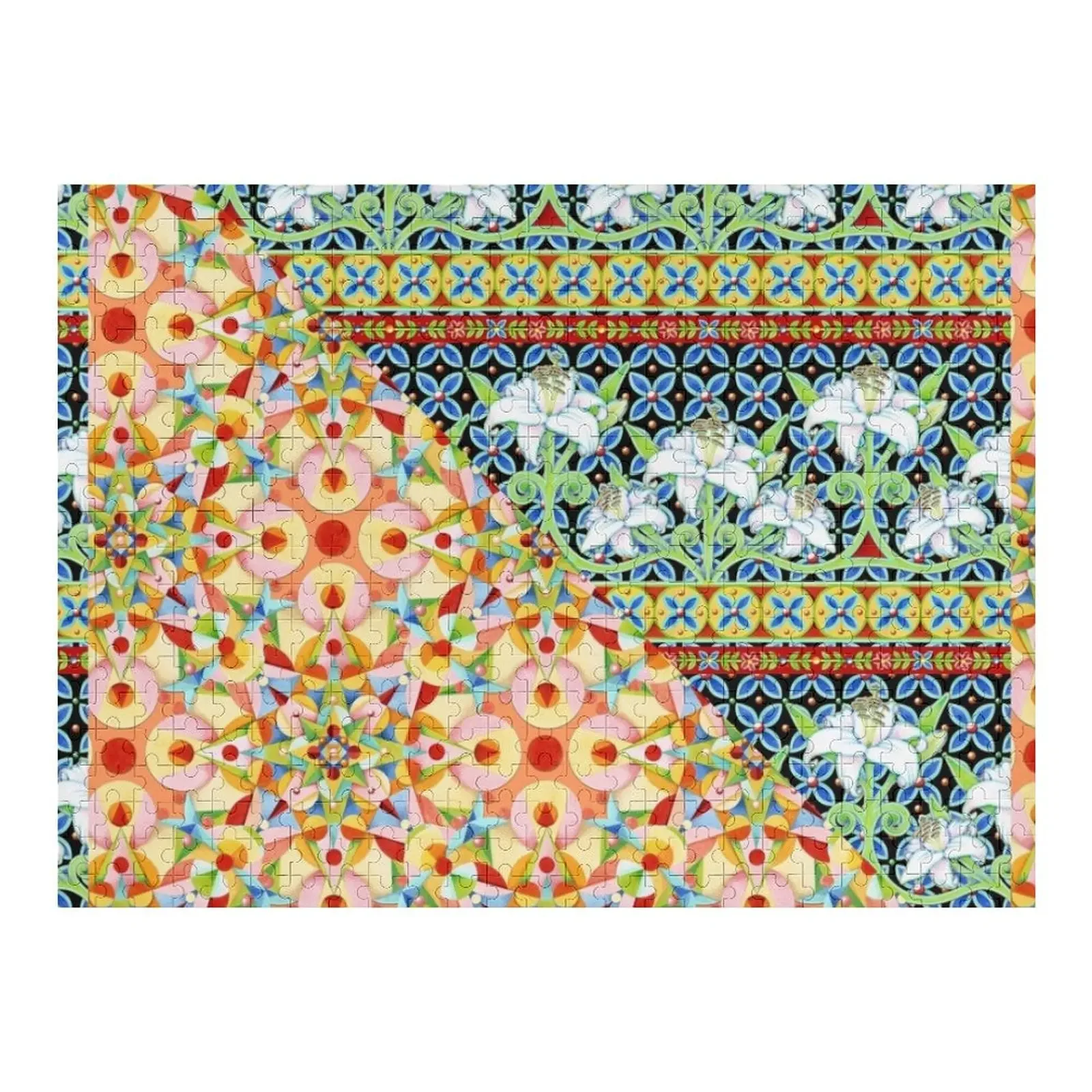 Tangerine Confetti Lilies Jigsaw Puzzle Woods For Adults Toys For Children Baby Wooden Custom Wooden Gift Puzzle