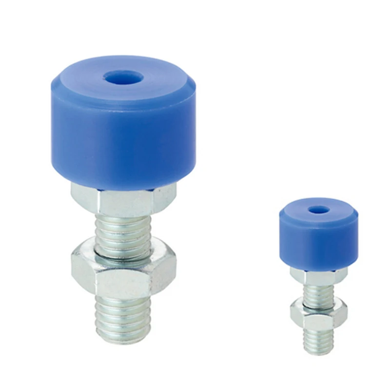 UNAHM Stopper Bolts-Hex Socket Head With MC Nylon Bumper M4-16 Coarse Thread Galvanized