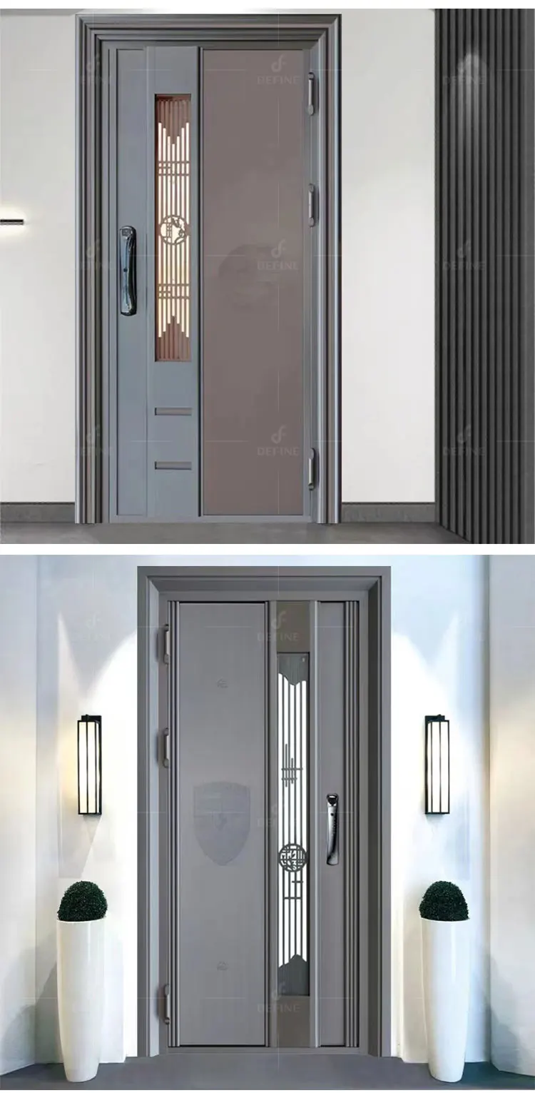 Modern Customized Luxury Design Stainless Steel Security Door For House