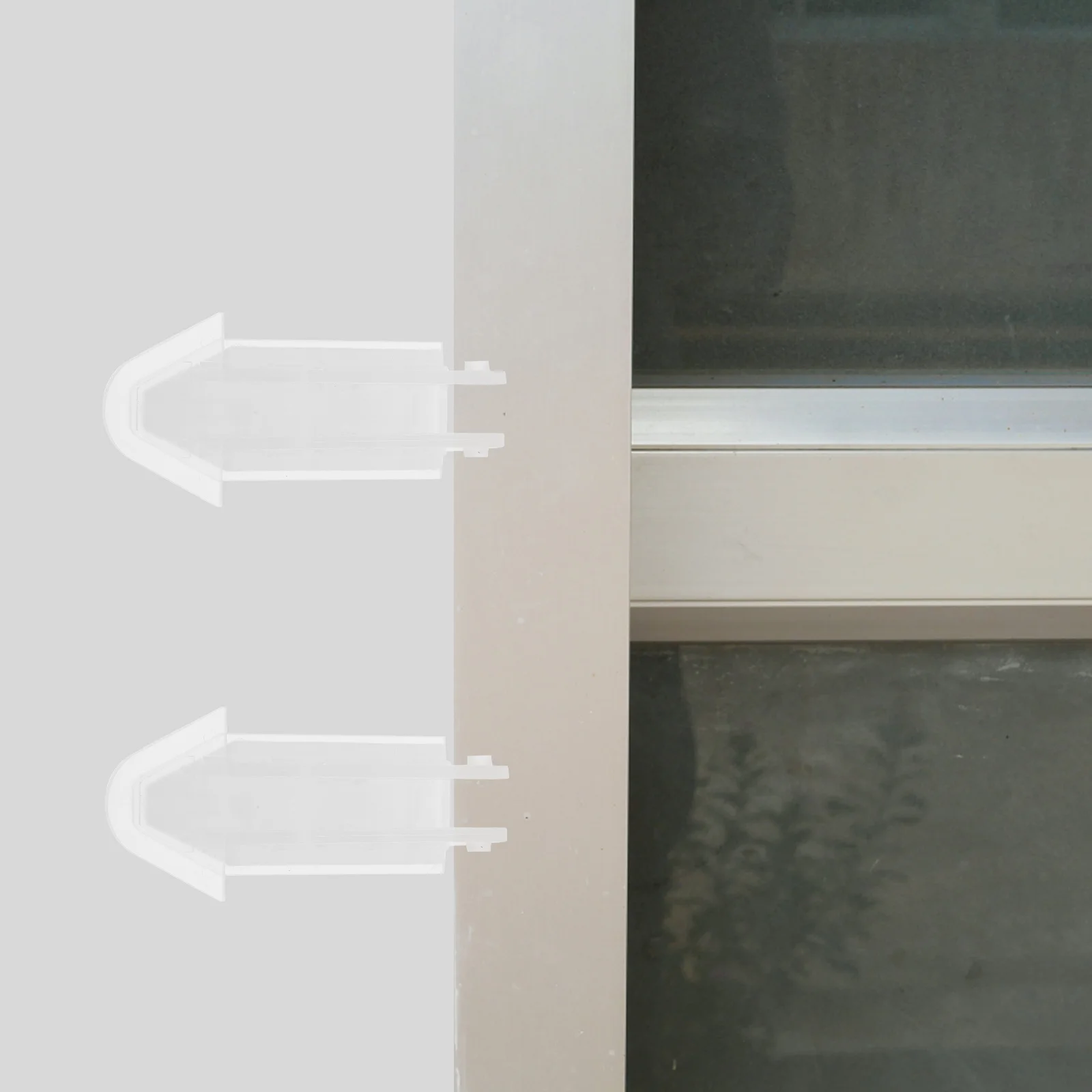 

4Pcs Child Proof Sliding Window Locks Easy to Use No Screws Required Secure Sliding Door Lock Window Locks Door Safety