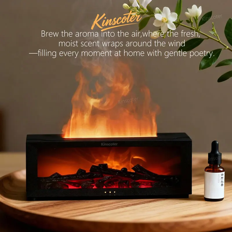 Difusor de Aroma para chimenea creativo, humidificador de aire de aceite esencial, Difusor con Control remoto, decoración de escritorio para el hogar, regalo de vacaciones