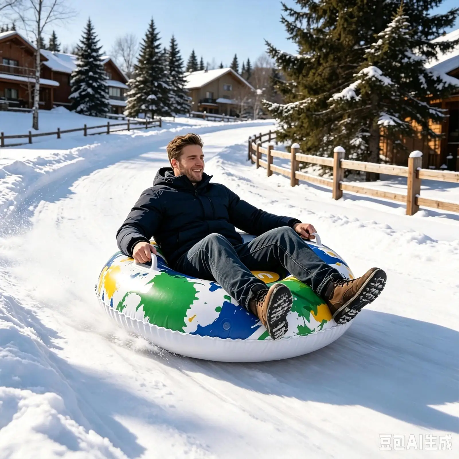 snow-tubes-heavy-duty-inflatable-with-handles-and-bottom-winter-sledding-floats-snow-sled-for-outdoor-family-gathering-travel
