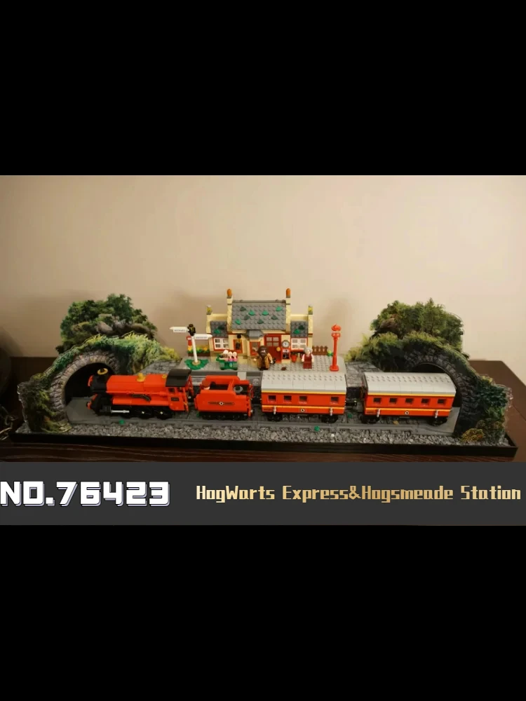 

2024 IN STOCK 1074pcs Train Station Building Bricks Fit 76423 For Children Christmas Birthday Gift