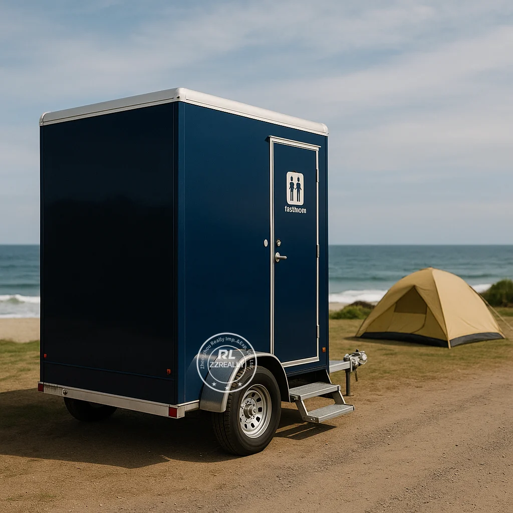 2025 NEW Hot Sale 4 Station Restroom Travel Trailer Toilet Public Portable Toilet Mobile Toilet Trailer