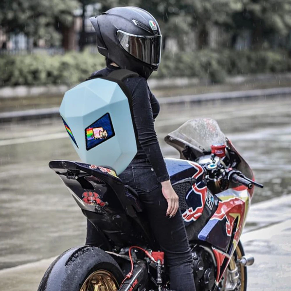 Supplier Wholesale Gadgets Electronics Smart Walking Advertising Led Backpack Programming Fashion Dynamic Led Display Backpack