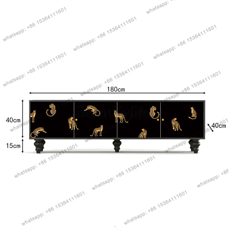 Luxury trendy French Cream style tv cabinet Storage Nordic Delicacy TV Stands Premium mobiletto per tv Living Room Furniture