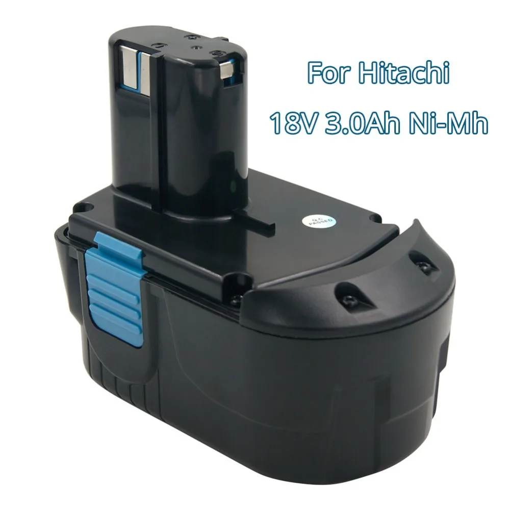 18V 3000mAh Ni-MH Replacement Rechargeable Battery for Hitachi Power Tool EB1812S EB1814SL EB1820 EB1826HL EB1830 DS18DL