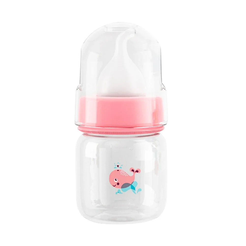 Mini Nipple Feeding Bottle 60ml/125ml Baby Pet Feeder Bottle PP Cartoon Animals Nursing Bottle for Newborn Kittens Puppies